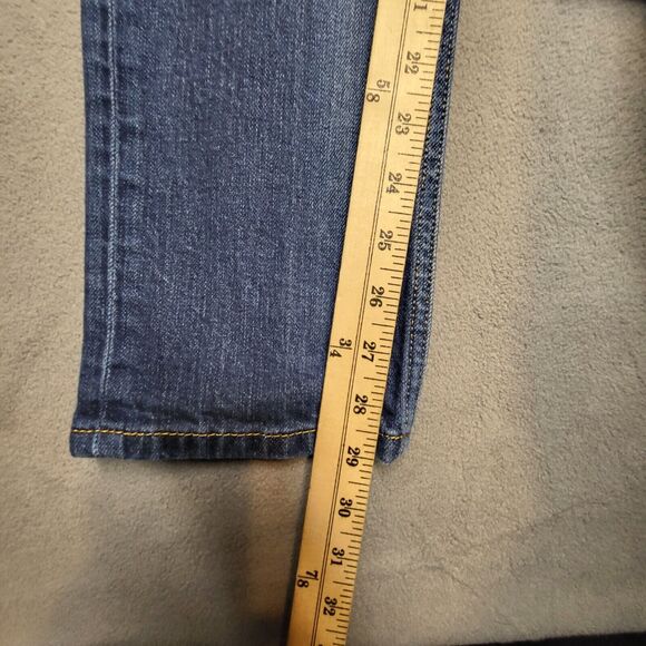 Levi's 511 Jeans Mens 29x29 Blue Slim Straight Leg Stretch Distressed Denim - Picture 7 of 9